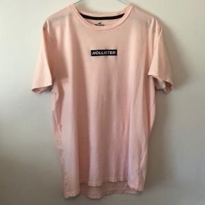 Hollister t-shirt. Large. Pink color.